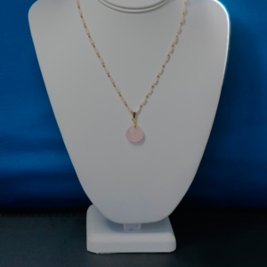 Beaded Crystal Pendant Necklace