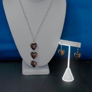 Silver Foil Venetian Beads